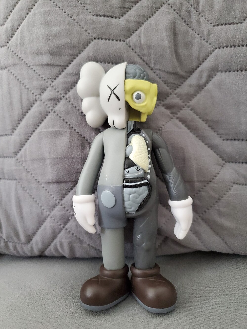 KAWS Dissected Companion Vinyl Figure  Grey Colorway (Anatomical Art Toy)